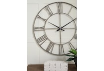 paquita antique silver clock   