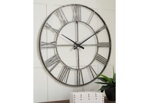 paquita silver clock   