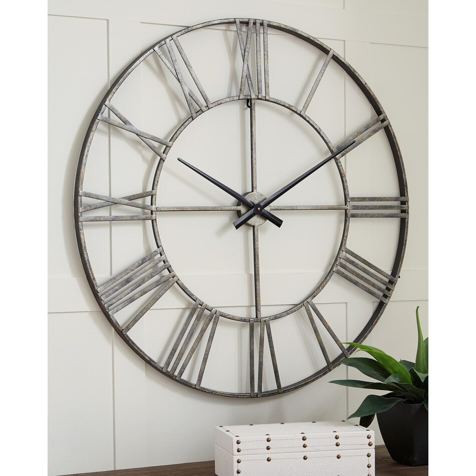 paquita silver clock   
