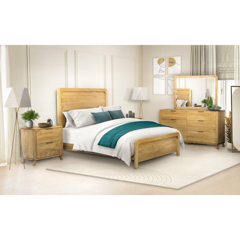 paramour bedroom tan mirror   