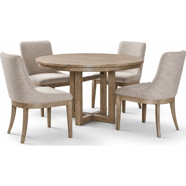 PARKER POINT 5 PIECE ROUND DINING SET