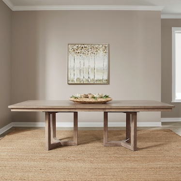 PARKER POINT RECTANGLE PEDESTAL TABLE