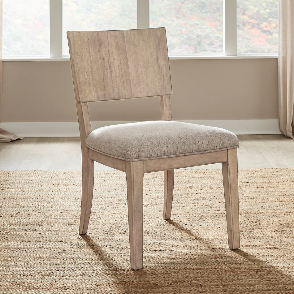 parker point barley buff side chair   
