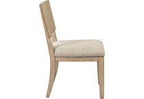 parker point barley buff side chair   