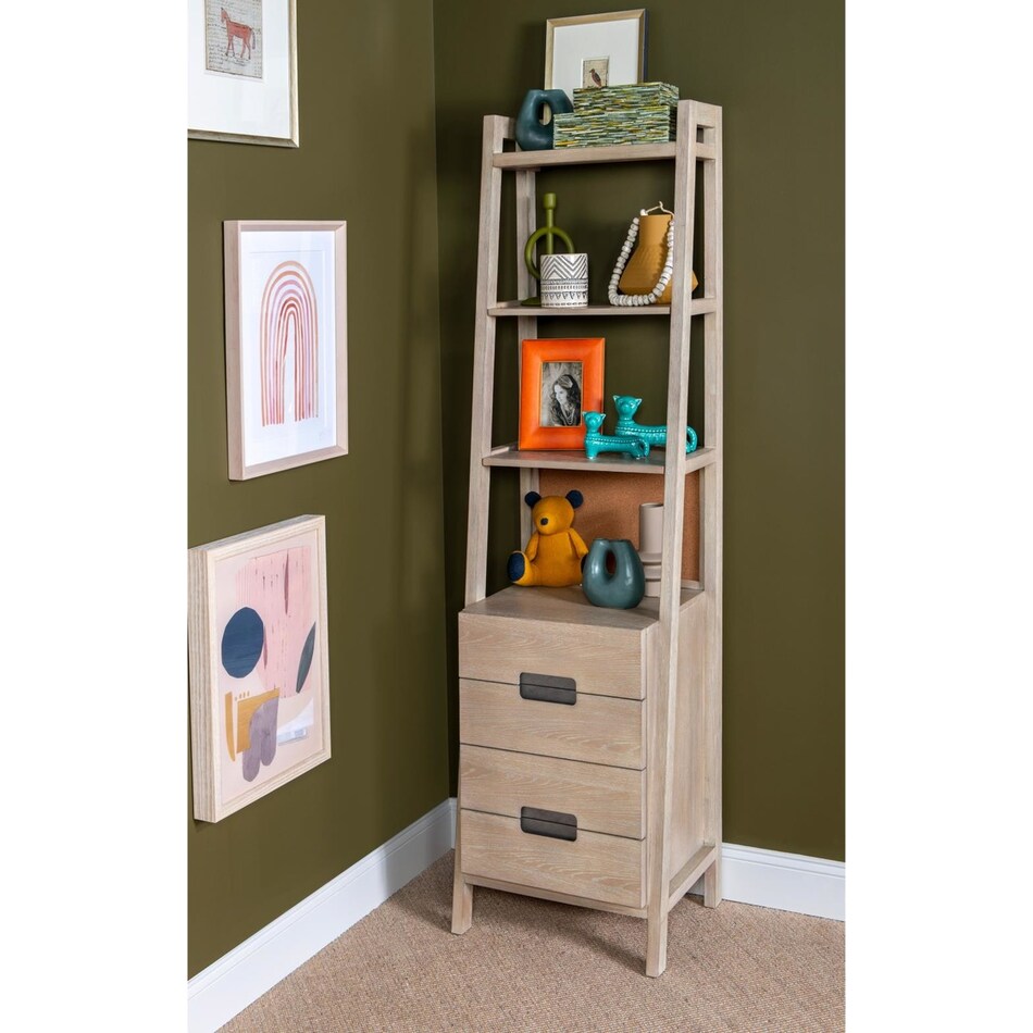 parker weathered oak bookcase   