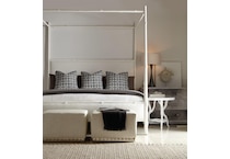parkin gray hair on hide accent chest   