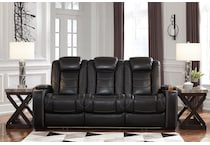 party time black power reclining sofa   