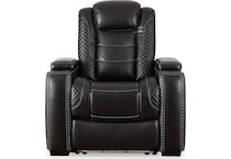 party time midnight power recliner   