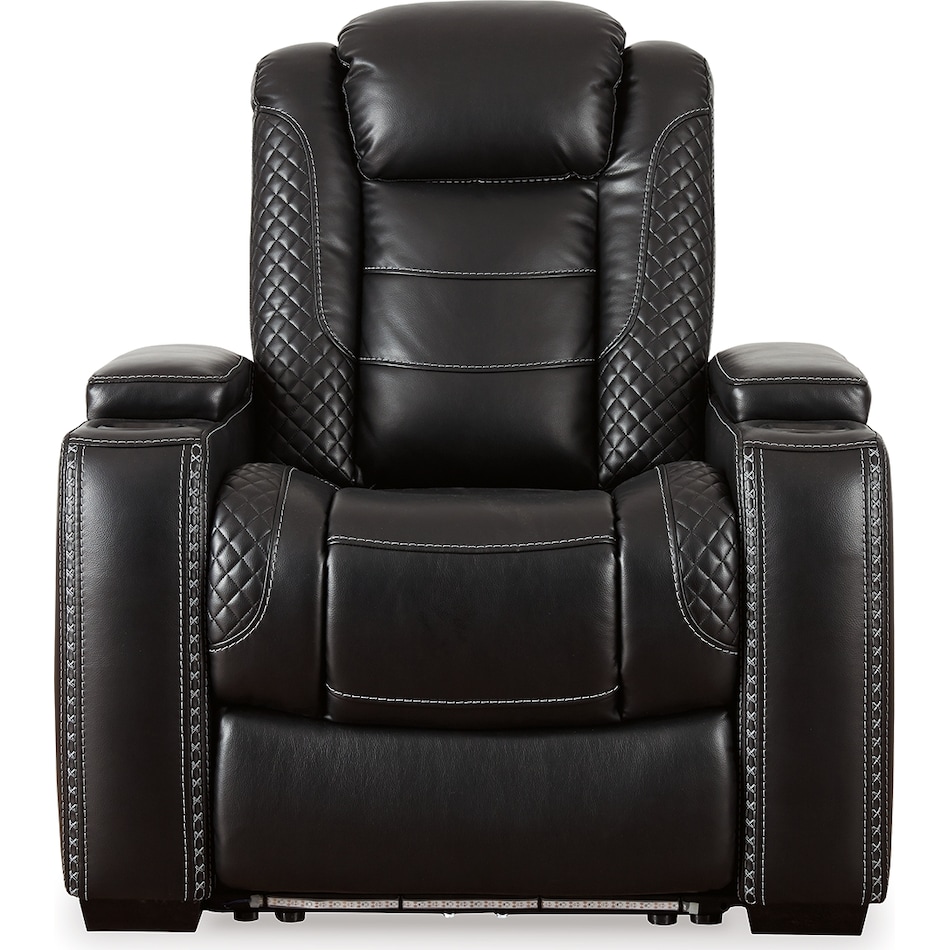 party time midnight power recliner   