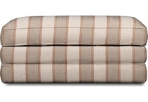 paxton multi color striped ottoman   