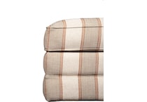 paxton multi color striped ottoman   
