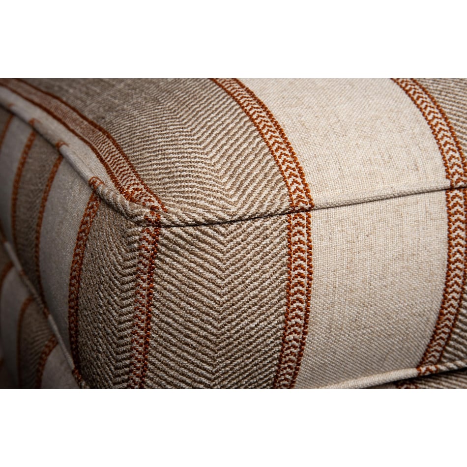 paxton multi color striped ottoman   