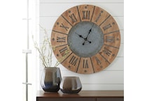 payson antique grey natural clock   