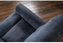 perfect match blue power swivel glider recliner   