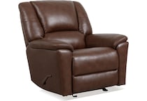 perfect match brown leather wall recliner   