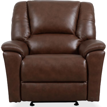 PERFECT MATCH PLUSH MALONEY LEATHER POWER RECLINER BY FLEXSTEEL