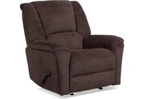 perfect match brown power swivel glider recliner   