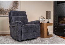 perfect match grey swivel glider recliner   