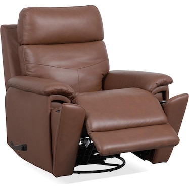 PERFECT MATCH REFINED VANDER LEATHER MANUAL RECLINER BY FLEXSTEEL