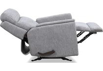 perfect match moon gray swivel glider recliner   