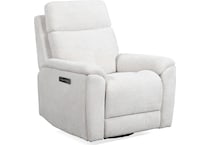 perfect match pearl power swivel glider recliner   