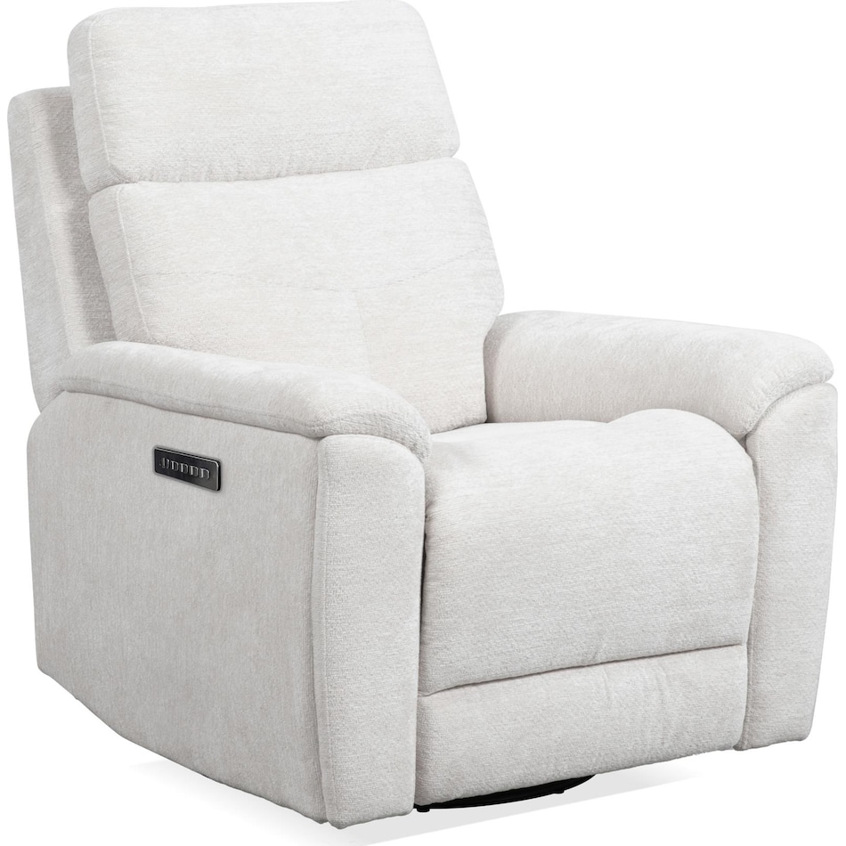 perfect match pearl power swivel glider recliner   