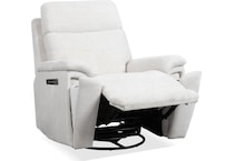 perfect match pearl power swivel glider recliner   