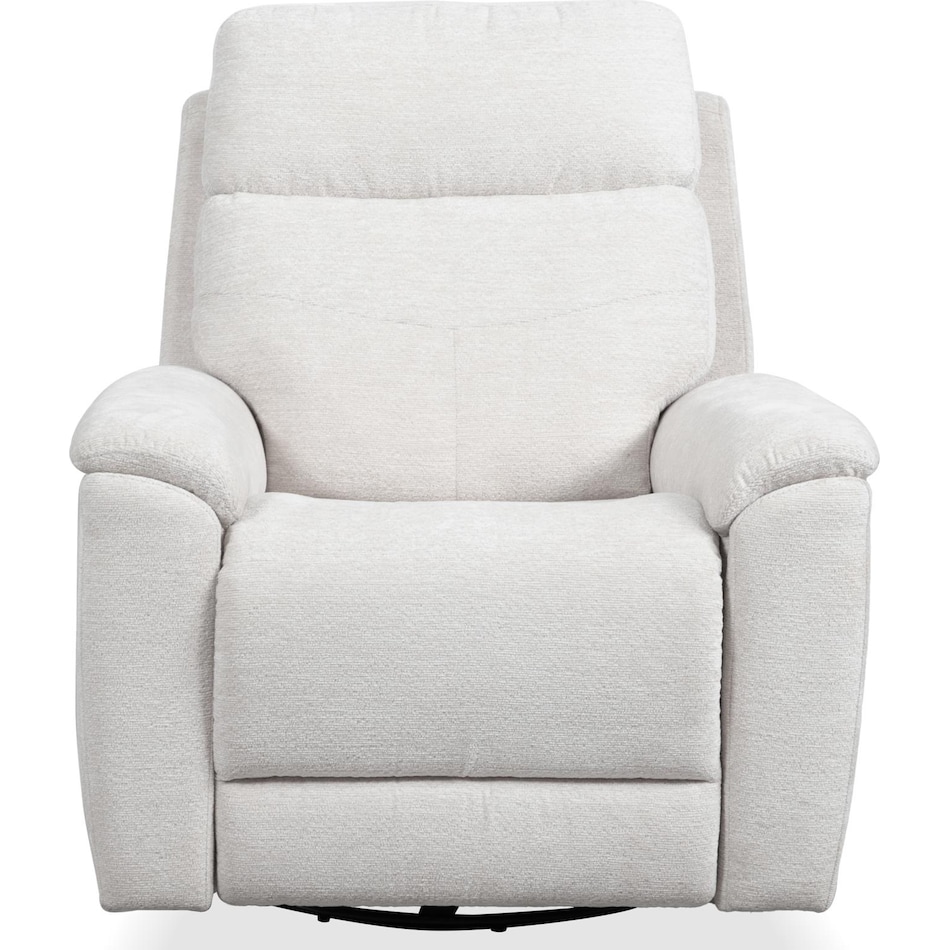 perfect match pearl power swivel glider recliner   