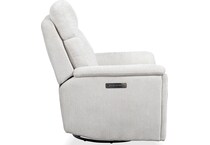 perfect match pearl power swivel glider recliner   