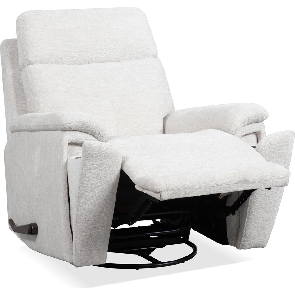 perfect match pearl swivel glider recliner   