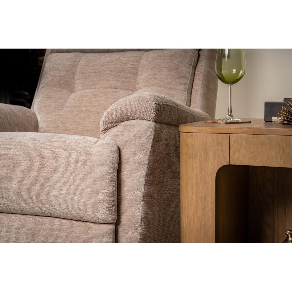 perfect match white swivel glider recliner   