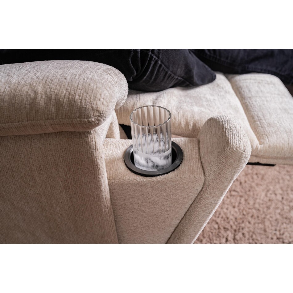 perfect match white swivel glider recliner   