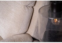 perfect match white swivel glider recliner   