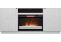 pexton pearl white fireplace insert   