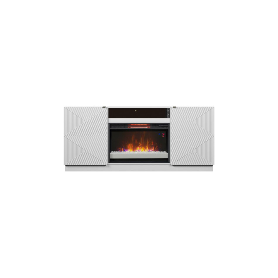 pexton pearl white fireplace insert   