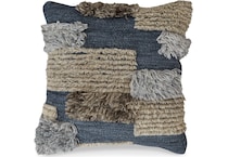 pillow blue grey white pillow   