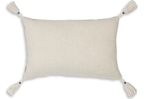 pillow blue tan white pillow   