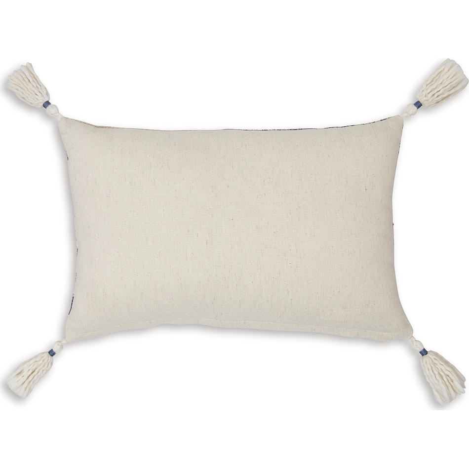 pillow blue tan white pillow   