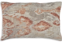pillow rust grey white pillow   