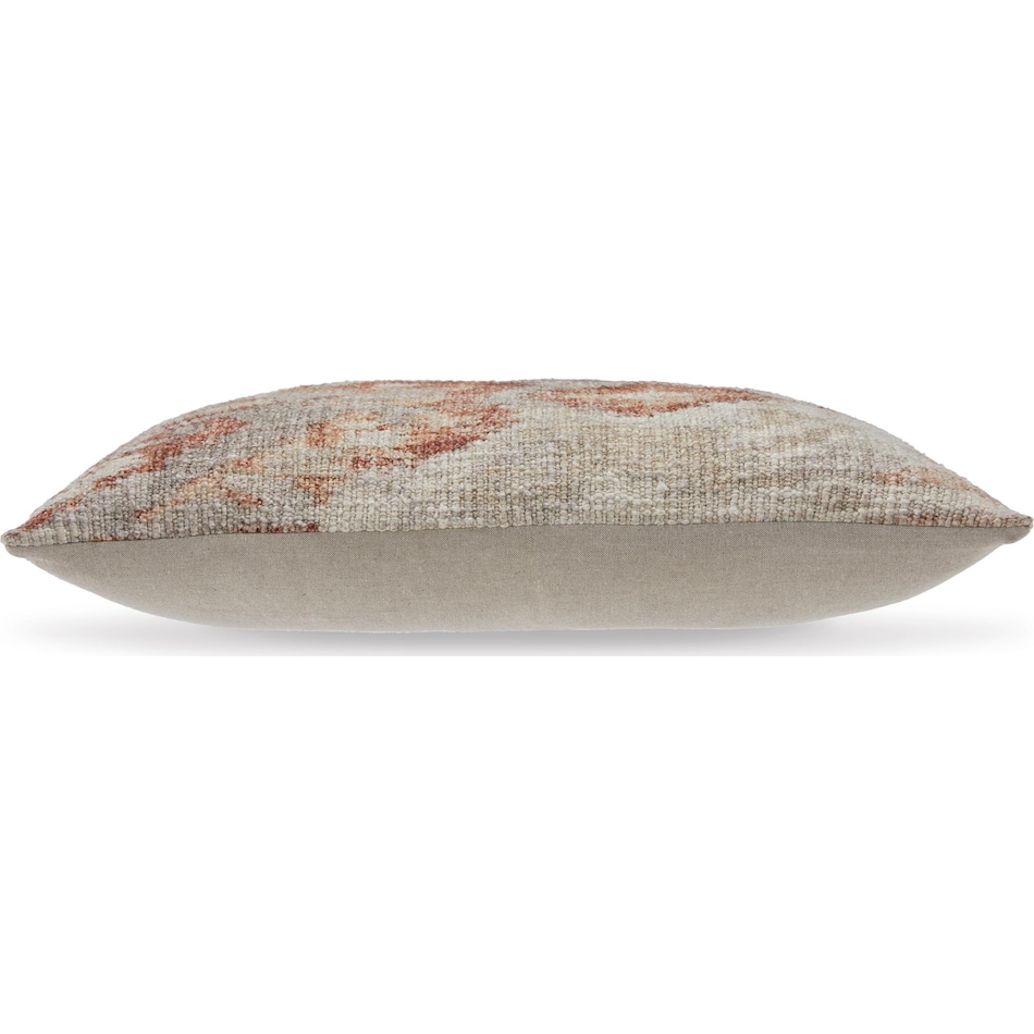 pillow rust grey white pillow   
