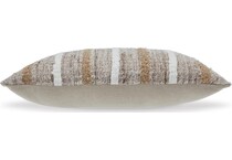 pillow tan brown white pillow   