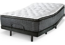 pinnacle eurotop with memory foam white mattress king   