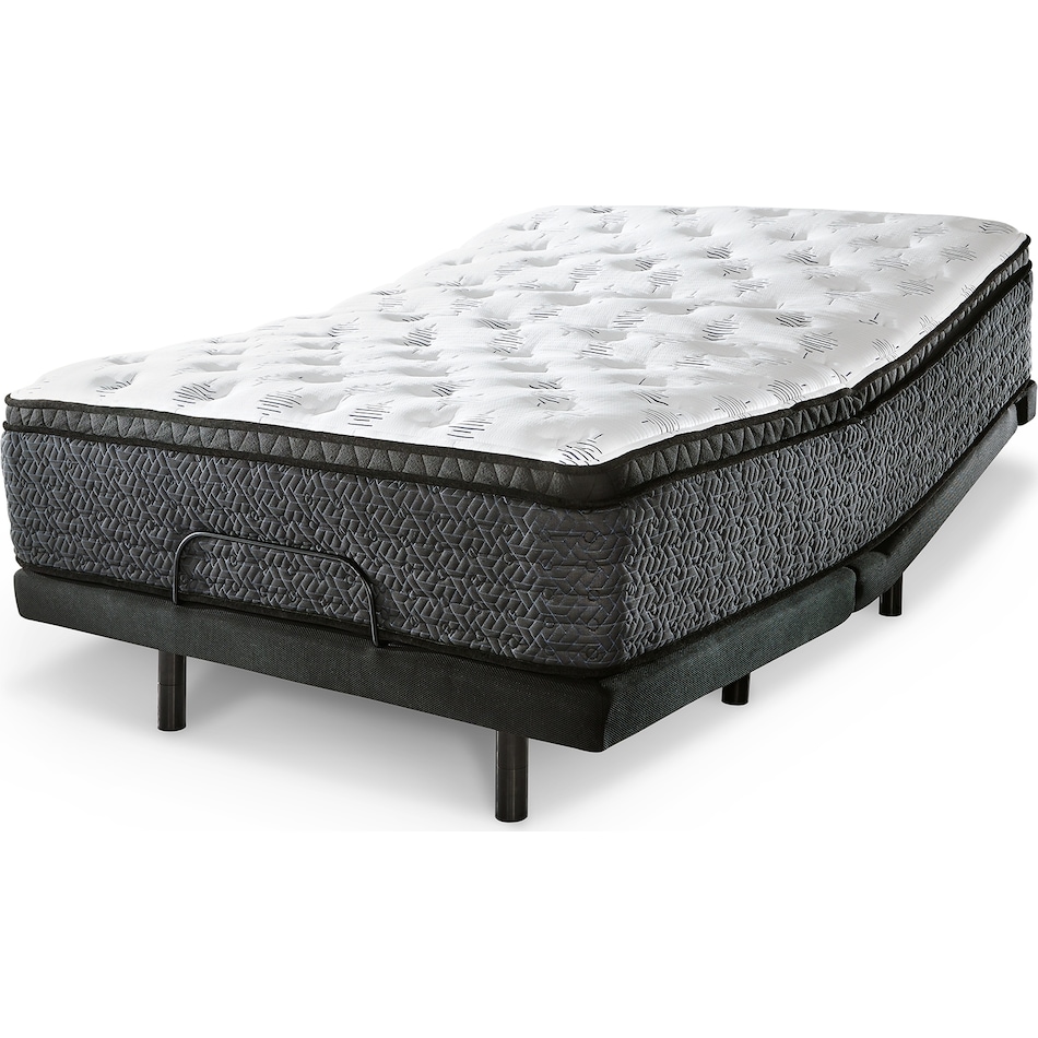 pinnacle eurotop with memory foam white mattress king   