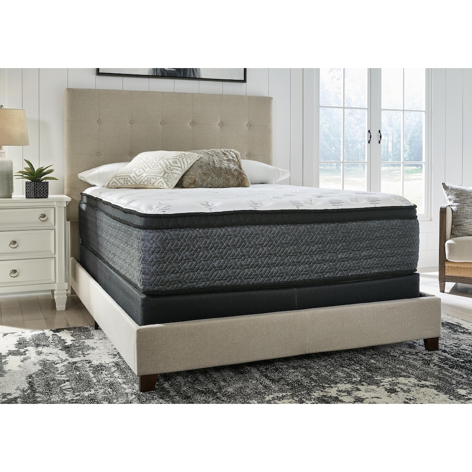 pinnacle eurotop with memory foam white mattress king   