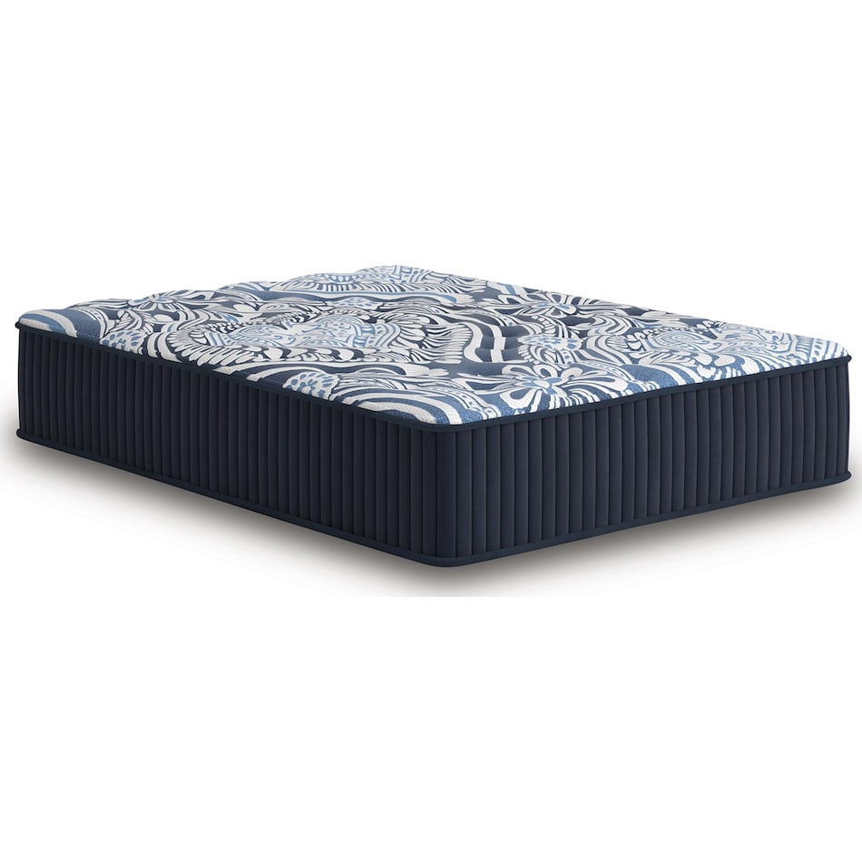 pinnacle firm luxe  blue mattress king   