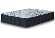 pinnacle firm luxe  blue mattress king   