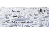 pinnacle firm luxe  blue mattress king   