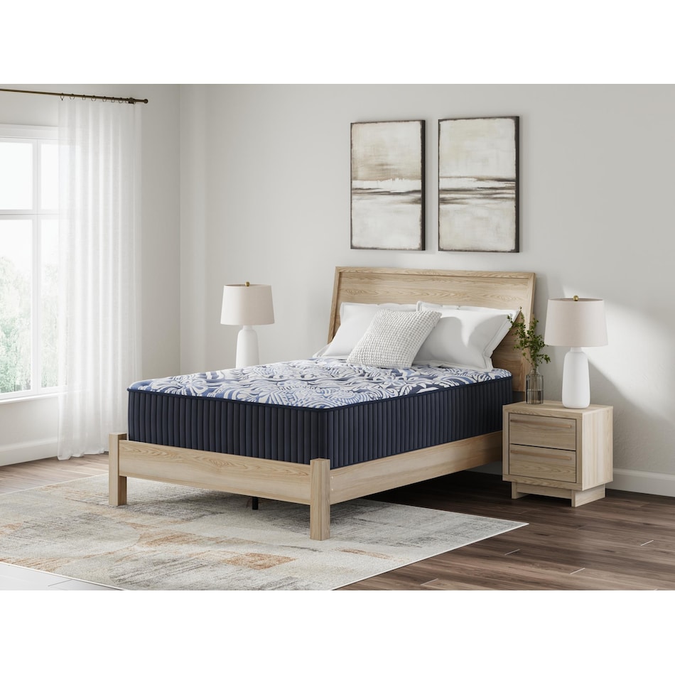 pinnacle firm luxe  blue mattress king   