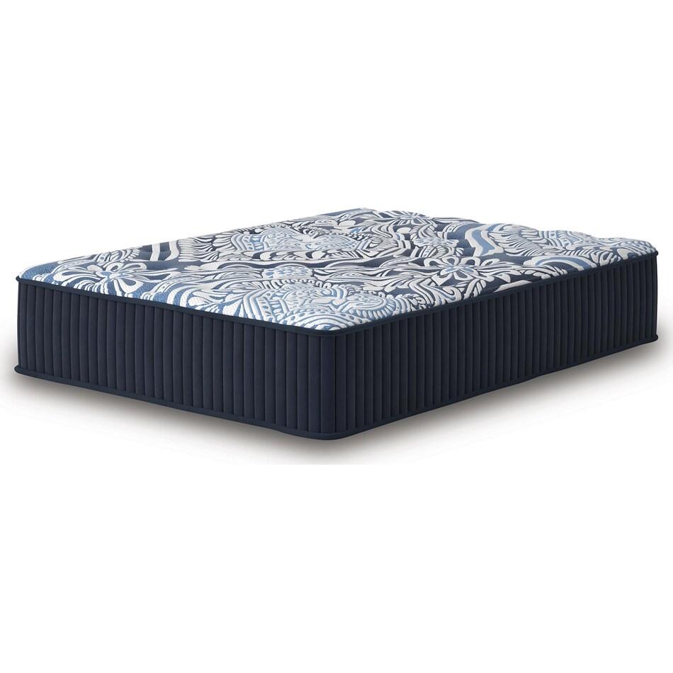 pinnacle firm luxe  blue mattress king   