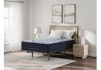 pinnacle firm luxe  blue mattress king   